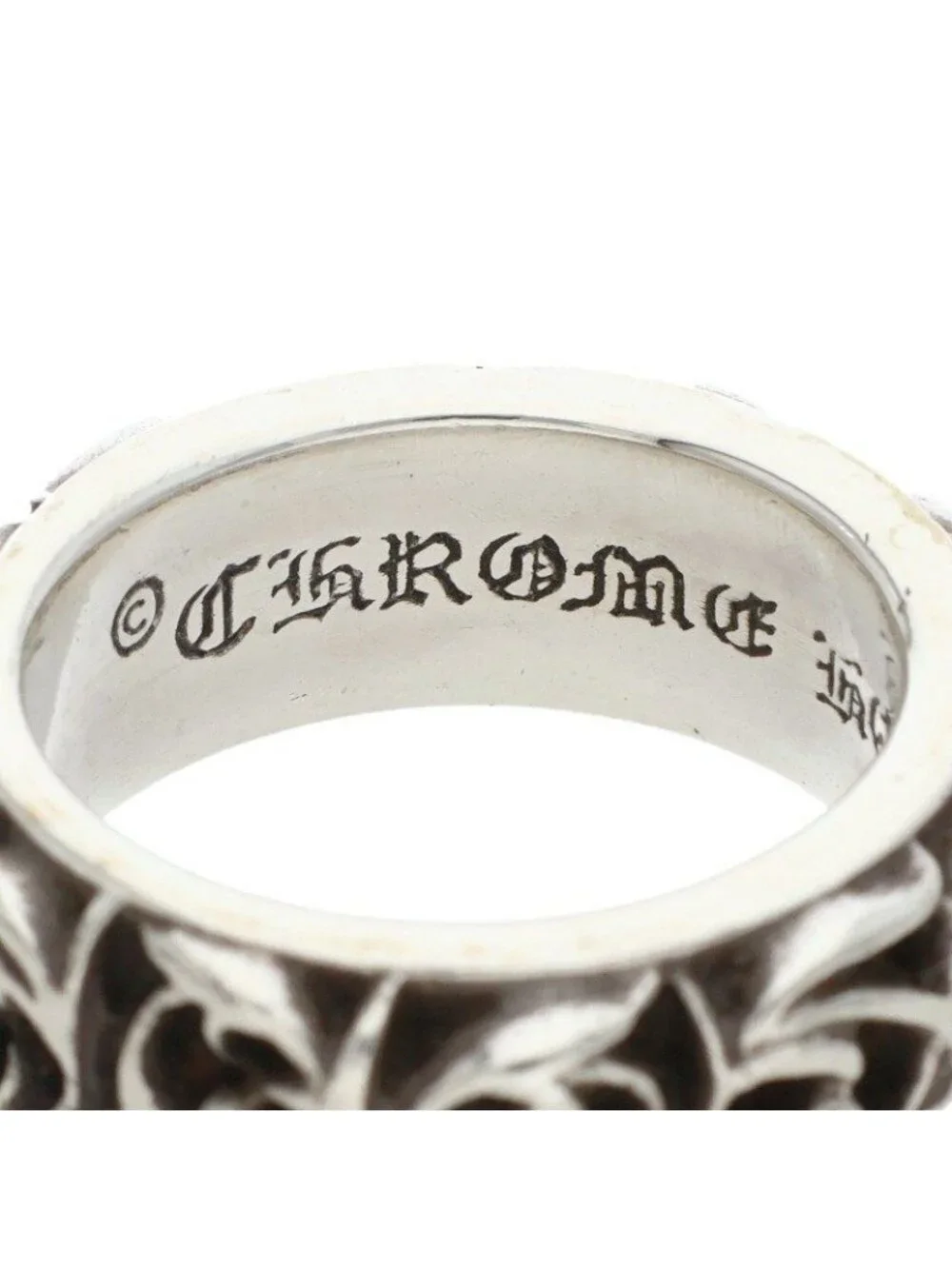 Chrome Hearts Etrnity Vine Band Eternity Silver Ring